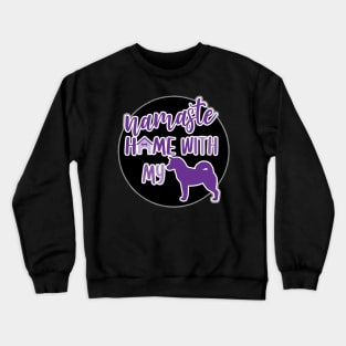 Namaste Home With My Shiba Inu Crewneck Sweatshirt